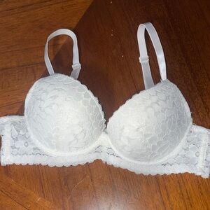 Elegant White Lace Bra